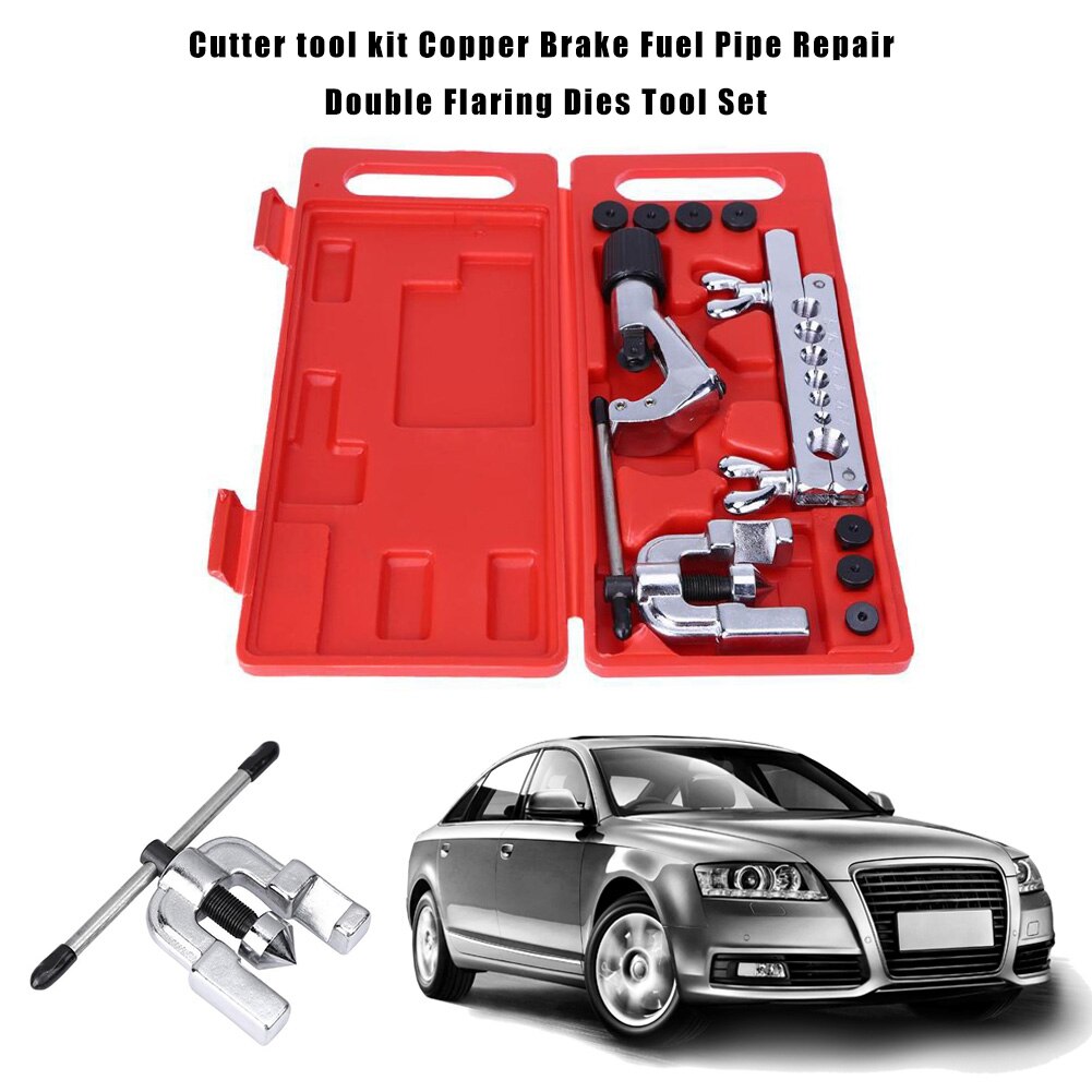 Universal Durable Metal Fuel Pipe Repair Double Flaring Die Cutter Tool Kit For Refrigeration Car Repair Combination Suit