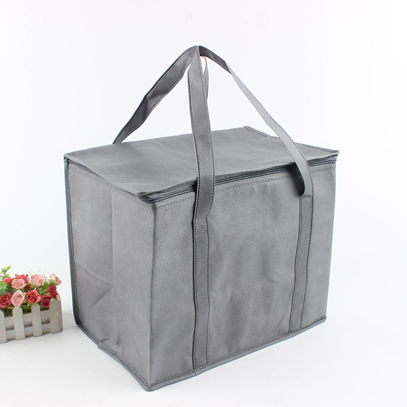1PC Przenośna lodówka na lunch Torba na piwo Składana izolacja Piknik Ice Pack Torba termiczna na żywność Torba termiczna na napoje Izolowana torba: Niebieski