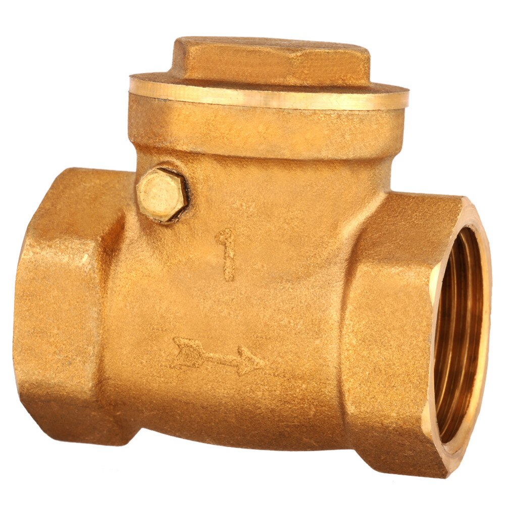 DN15 DN20 DN25 Female Thread Brass Non-return Swing Check Valve 232PSI Prevent Water Backflow One-Way Check Valve