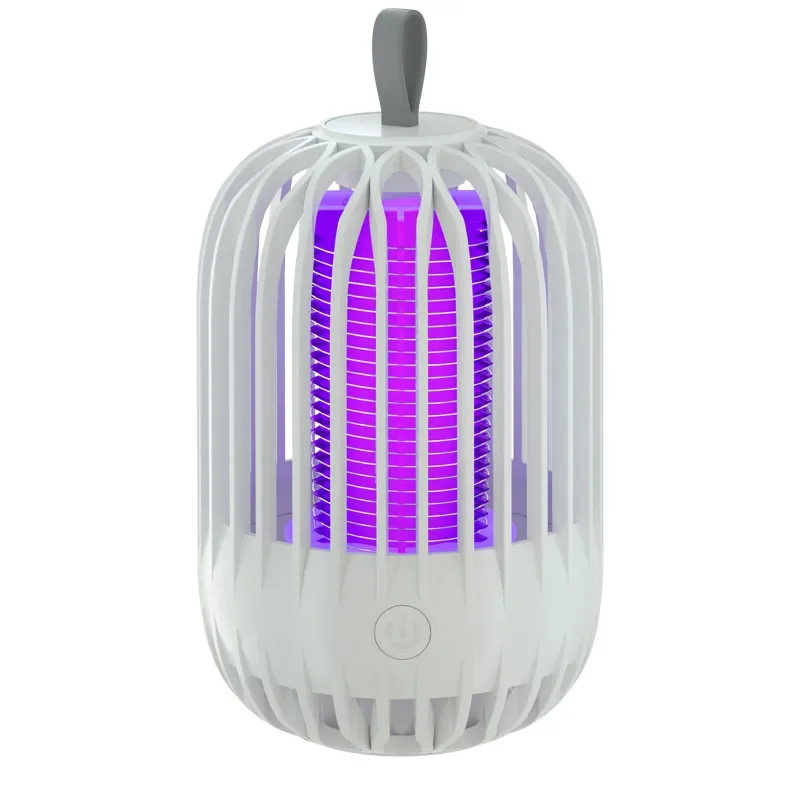 Muggenmoordenaarlamp Usb-Lading Elektrische Schok Muggenmoordenaar Anti Muggenlamp Ongediertebestrijdingslamp (Geen Batterij): WHITE