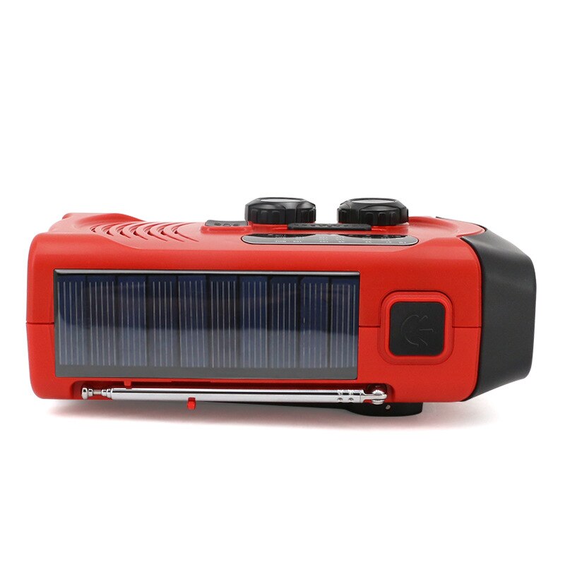 2000mAh Solar Radio AM/FM Weather Radio Multifunctional Portable Emergency Radio With LED Flashlight Solar Mobile Power Radio