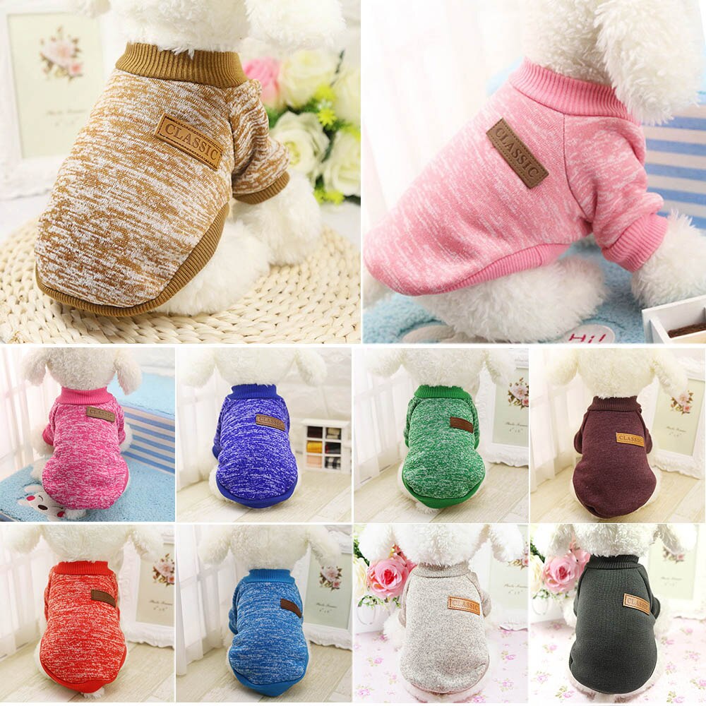 DIDIHOU Dog Sweater Clothes Costume Soft Warm comfortable Apparel For Small Dogs Chihuahua Supplies Sweater Clothes Costume Soft