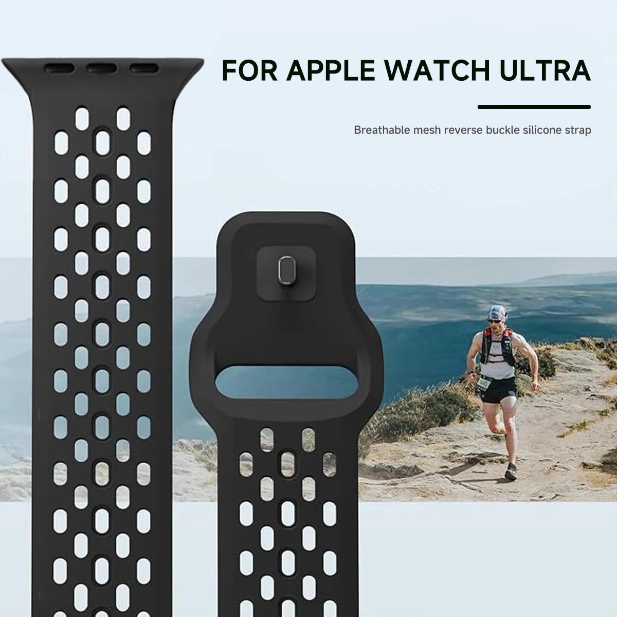 Correa de silicona para Apple Watch Correa 46mm 45mm 41mm 44mm 49mm 40mm 42mm pulsera Correa para Iwatch Series 10 9 8 7 6 5 SE Ultra 2