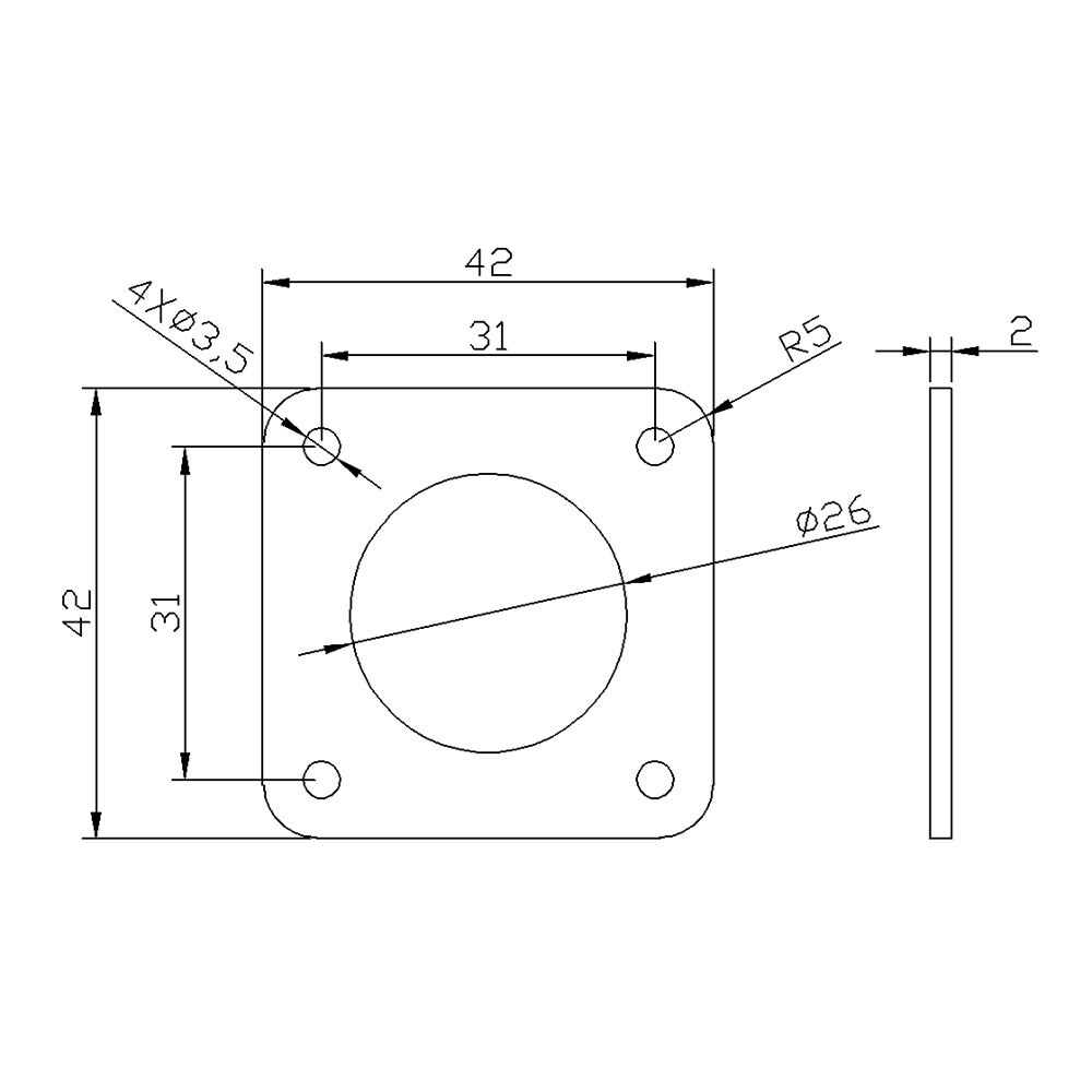 Nema 17 Stepper Motor- Dämpfer Silikon stoßdämpfer Reprap Isolator 42 Motor- Absorber Für 3D Drucker teile Motor- CNC maschinen