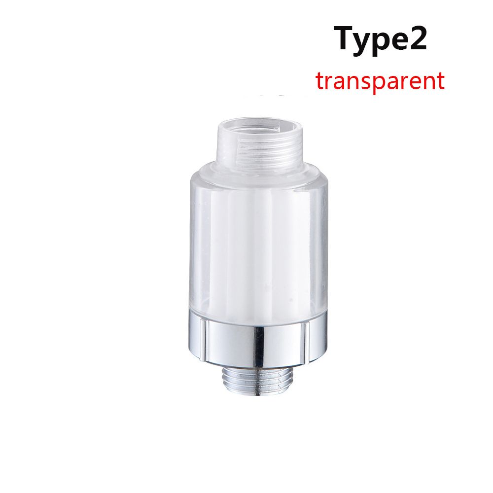 Purificador de salida de agua Universal, válvula de baño, filtro de grifo de cocina, suavizante, grifos domésticos, purificación, accesorios de baño: type2-transparent
