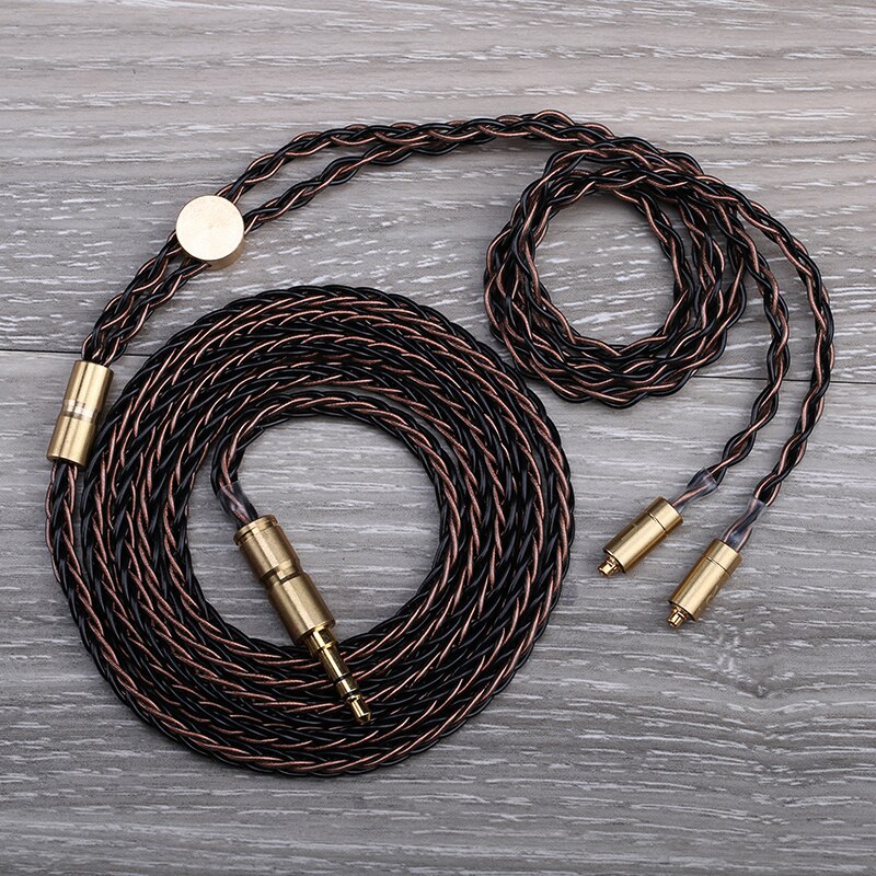 OPENHEART 8 Core Original MMCX Cable for Earphones 3.5mm Upgrade Replacement Silver Cables 1.4m Lengthen Goodlooking Personality