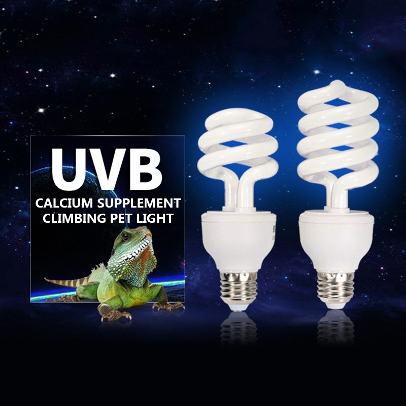 Nieuw 5.0 10.0 Uvb 13W Reptiel Gloeilamp Uv Glow Lamp Voor Vivarium Terrarium Schildpad ES-E27 Energiebesparing lampen