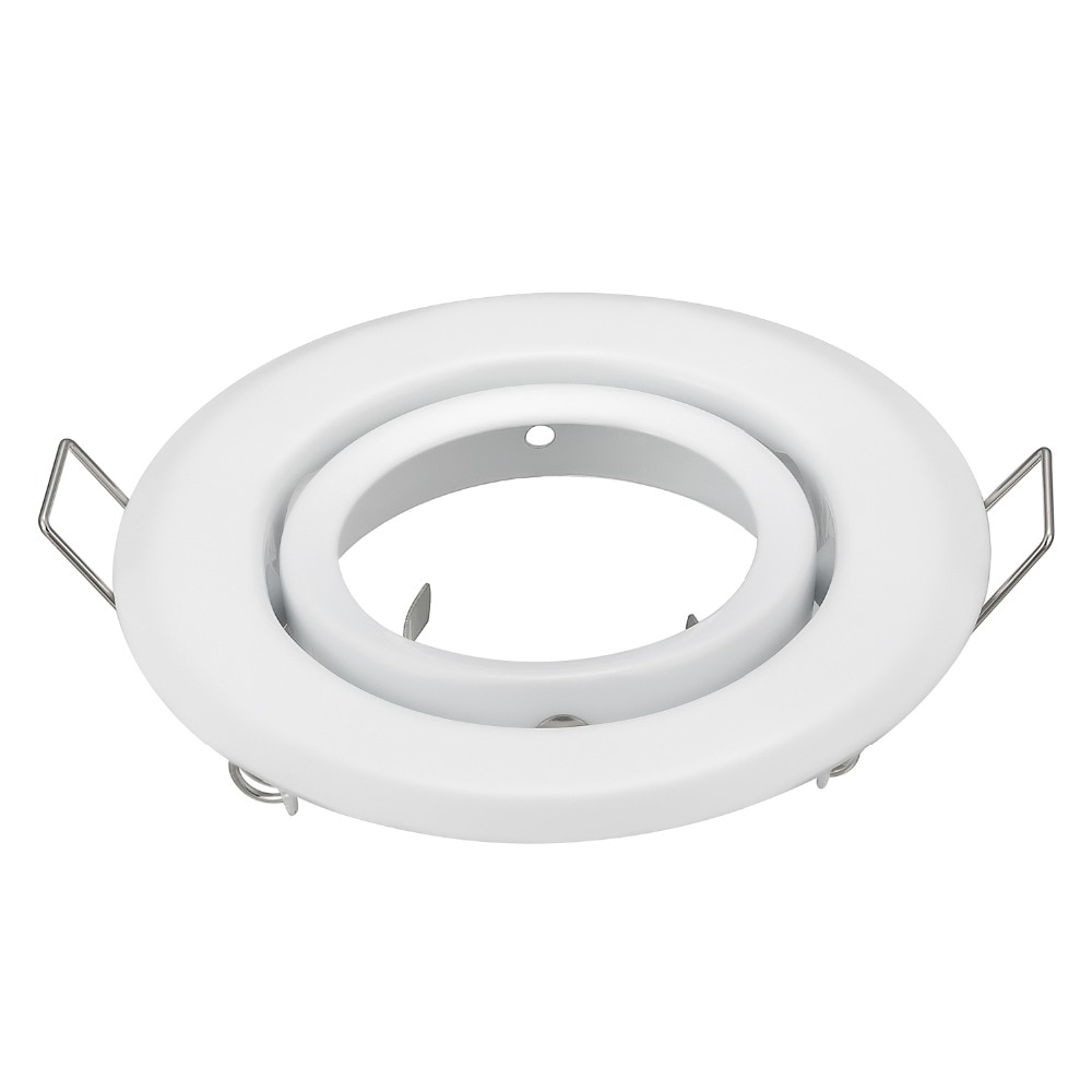 10 stuks ronde witte verstelbare  mr16 gu5.3 gu10- spot halogeenlamp framehouder downlight plafondlamp armatuur  gu10 mr16