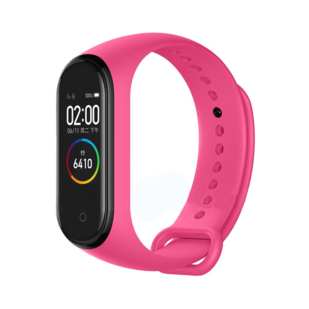 Colorido m4 inteligente pulseira smartband à prova dwaterproof água pressão arterial monitor de freqüência cardíaca fitness rastreador pulseira inteligente m4 banda relógio: Rose