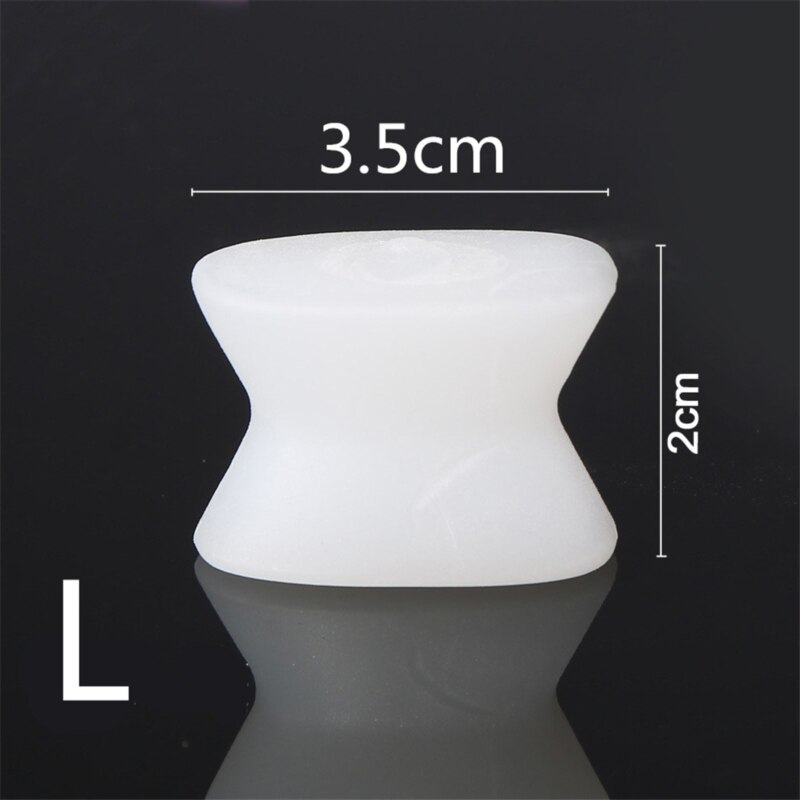 Séparateur d'orteils en forme de Gel de silice disponible toute la journée protecteur de séparation d'orteils exquis petit séparateur d'orteils pratique utile: white L