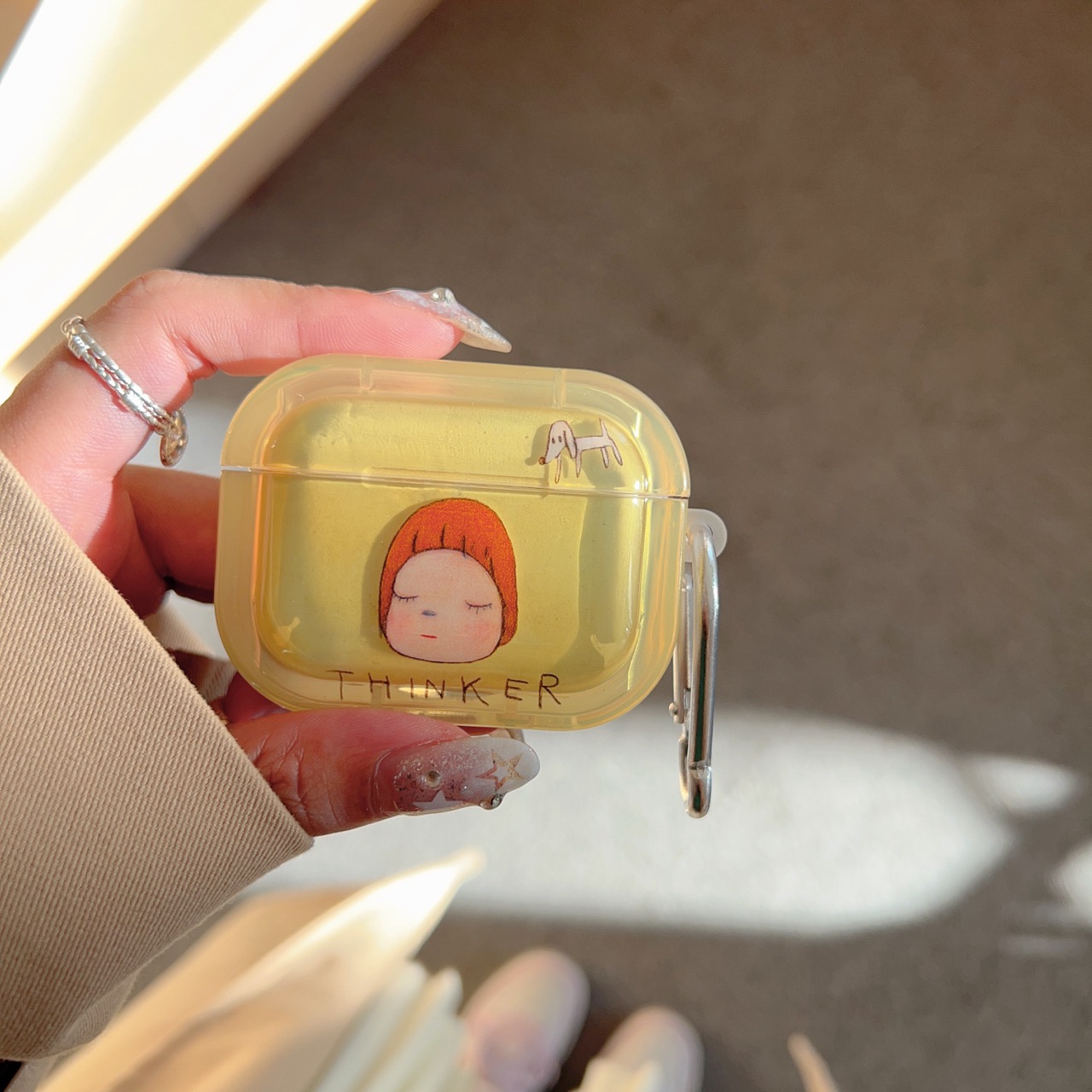 Karikatur kleines Mädchen Hülle für AirPods 4 2 1 3 Profi2 Hülle Startseite Coque Kopfhörer Weiche TPU Weiche Silikon Schutzhülle AirPods 4