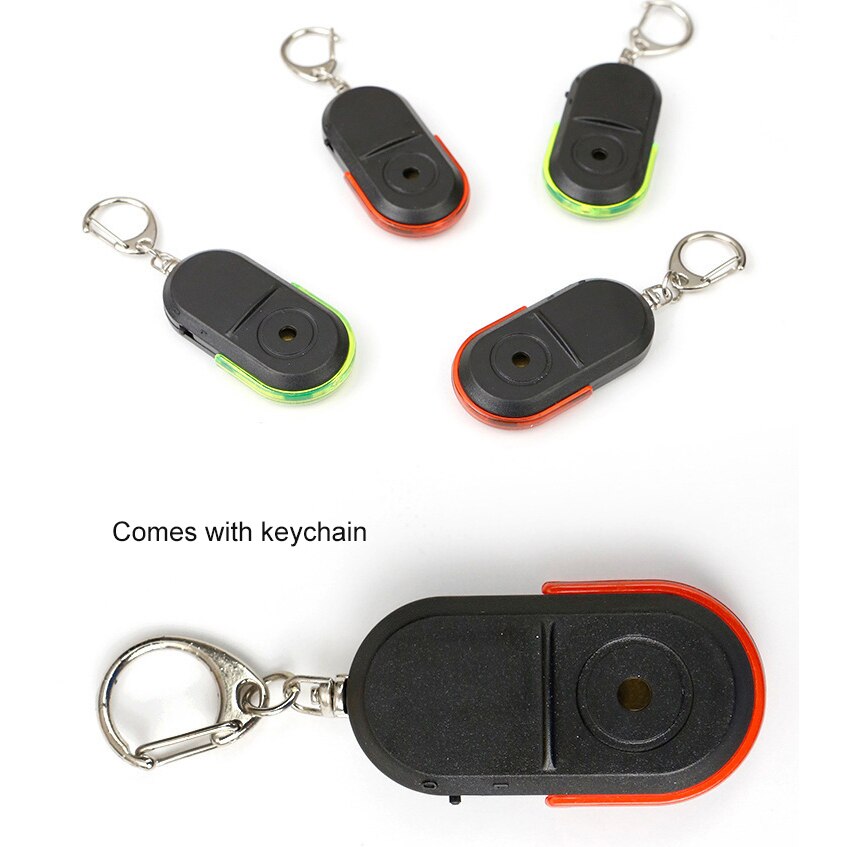 Mini Anti-Verloren Fluitje Key Finder Whistle Sound Draadloze Alarm Smart Tag Key Locator Sleutelhanger Tracker Led Licht Dingen tracker