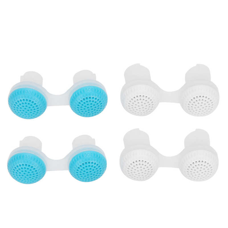 Oído limpio herramienta de limpieza de orejas dormir respiraderos para la nariz anulador de ronquidos Anti‑Snoring nariz macho Anti ronquido (azul + blanco)