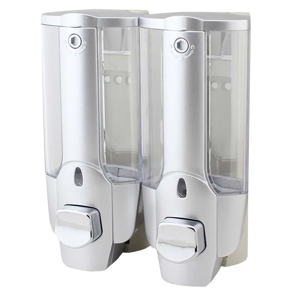 Zeepdispenser Enkele Dubbele Hoofd Muur Douche Monteren Bad Wassen Lotion Zeep Shampoo Dispenser Voor Keuken Badkamer Tool: no6