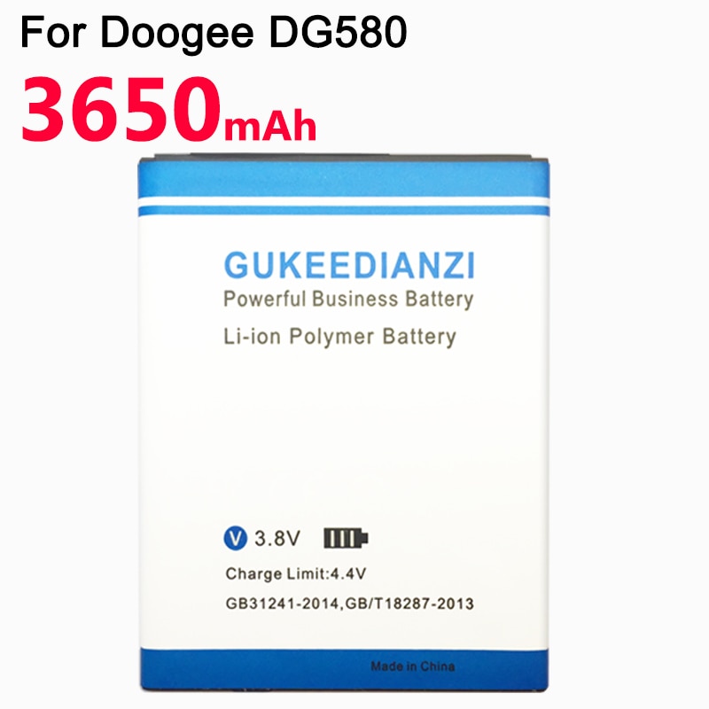 Batería GUKEEDIANZI para teléfono inteligente DOOGEE B-DG580, batería para teléfono móvil DOOGEE B-DG580 DG580, batería de 3650mAh
