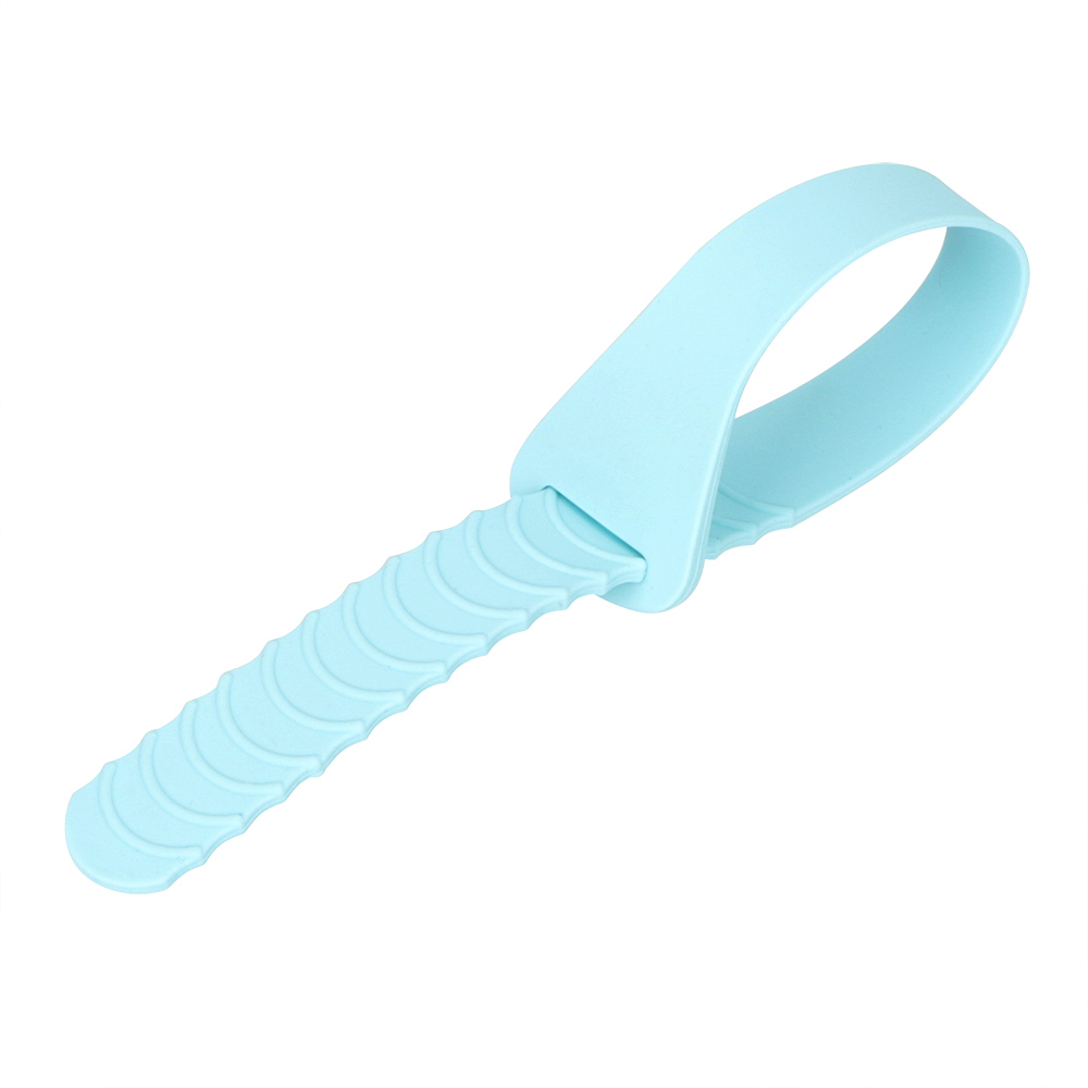 Opvouwbare Siliconen Sanitaire Seat Cover Lifting Apparaat Toilet Seat Cover Lifter Draagbare 1 Pc Wc Closestool Seat Handvat: Blauw