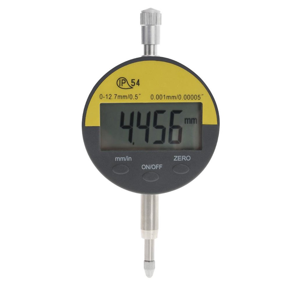 0.01mm Digital Dial Indicator Meter IP54 Oil-proof 12.7mm/0.5" Electronic Micrometer Carbide Tip Precision Gauge With