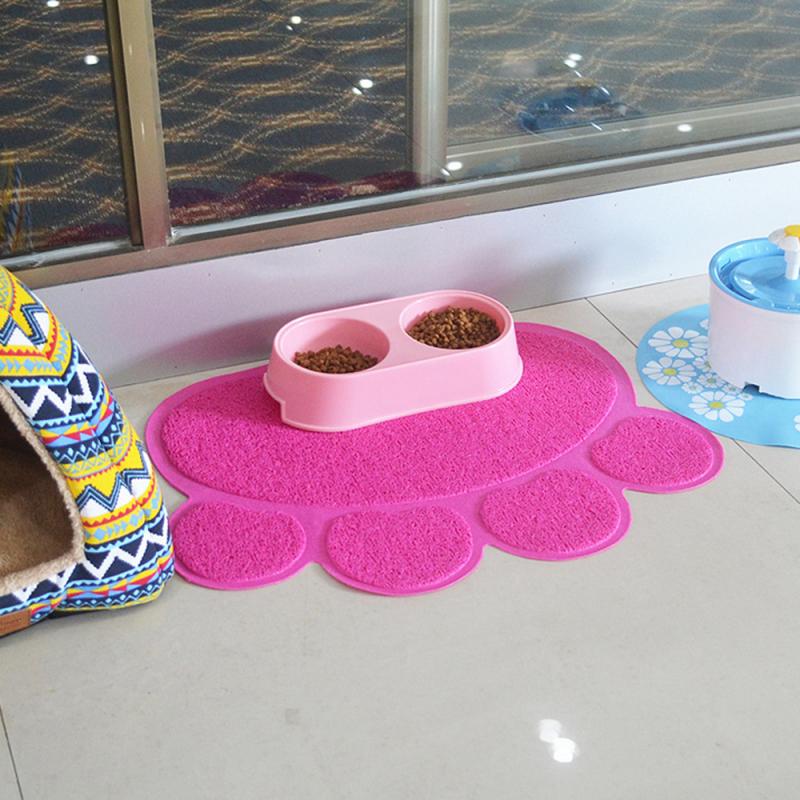 Waterdicht Huisdier Mat Voor Hond Kat Effen Kleur PVC Huisdier Voedsel Pad Huisdier Kom Drinken Mat Hond Voeden Placemat wassen Huisdier Producten