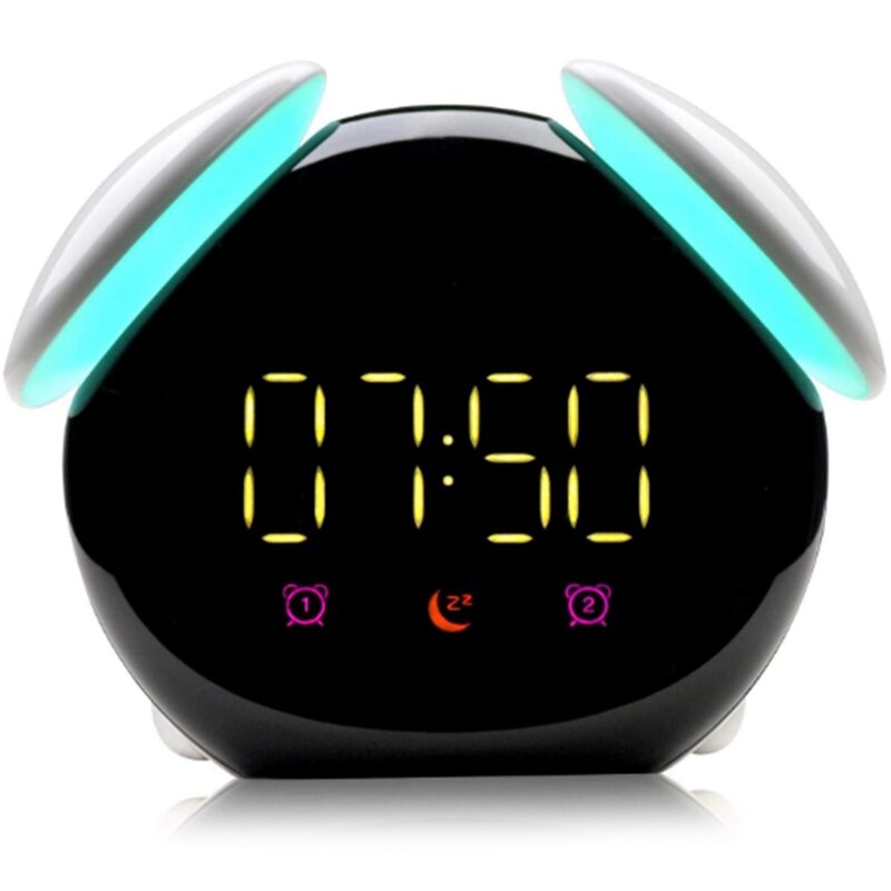 Children's Training Device, Alarm Clock, Night Light and Sleep Sound Machine, Rechargeable ligent Alarm Clock