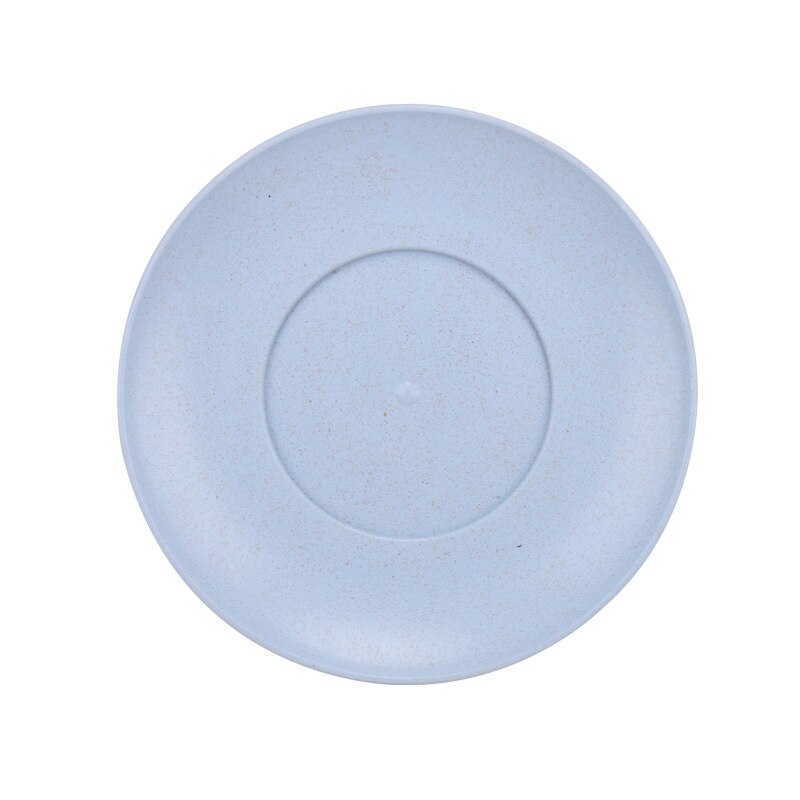 Children Plate Baby Feeding Dishes Environmental Wheat Straw Dinnerware Solid Color Outdoor Kids Snack Fruit Tableware MBG0537