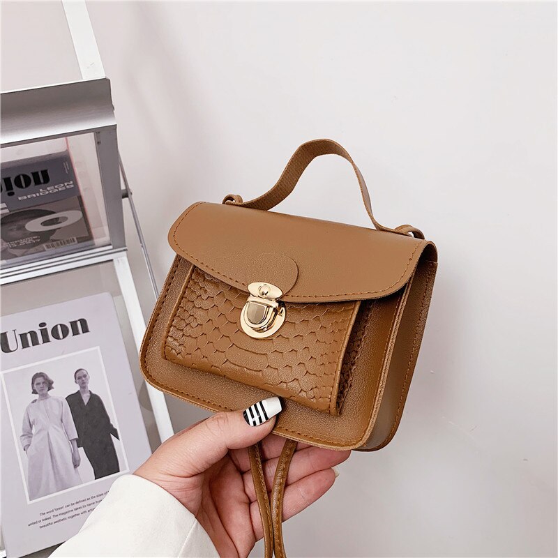 Shoulder Messenger bags mobile phone bags lock small bags