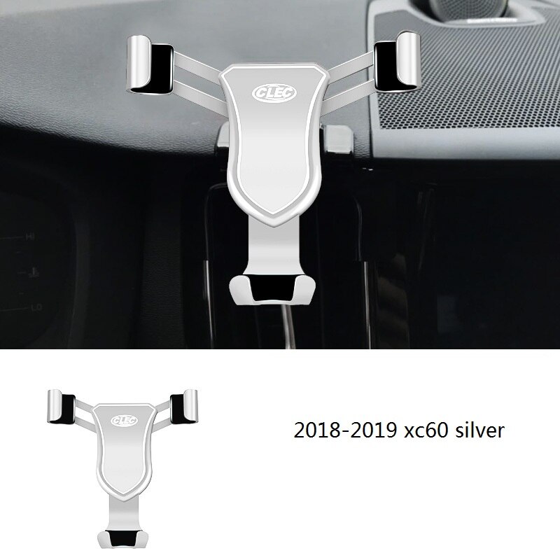 for volvo xc60 dedicated mobile phone holder car phone holder car accessories: Silver