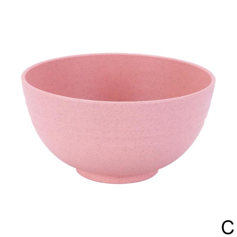 Cuenco grande de paja de trigo para niños, fibra de cereales irrompible, Degradable, antiquemaduras, respetuoso con el medio ambiente, I9F1, 1 unidad: B