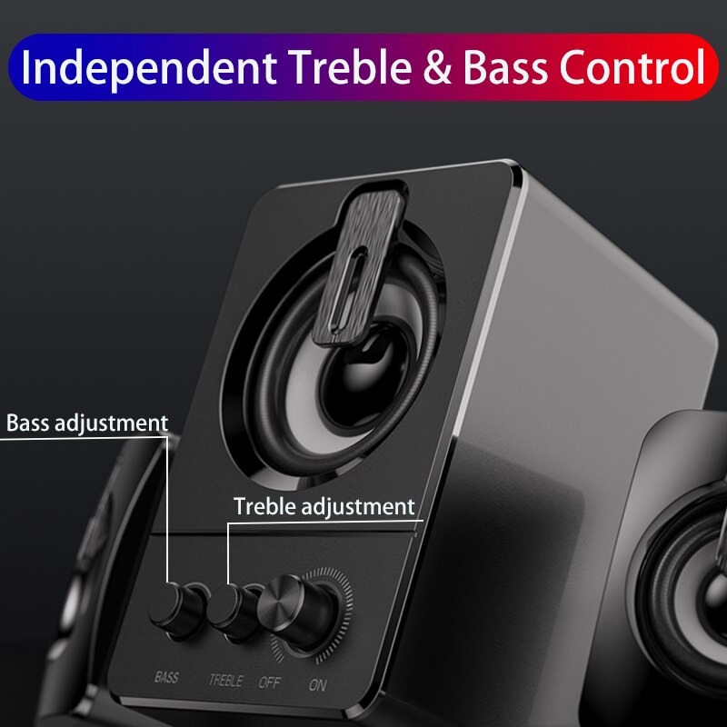 Wired Wireless Computer Combination Speakers Bluetooth Speaker Bass Column Hi-Fi Stereo Home Theater Surround SoundBar for PC TV