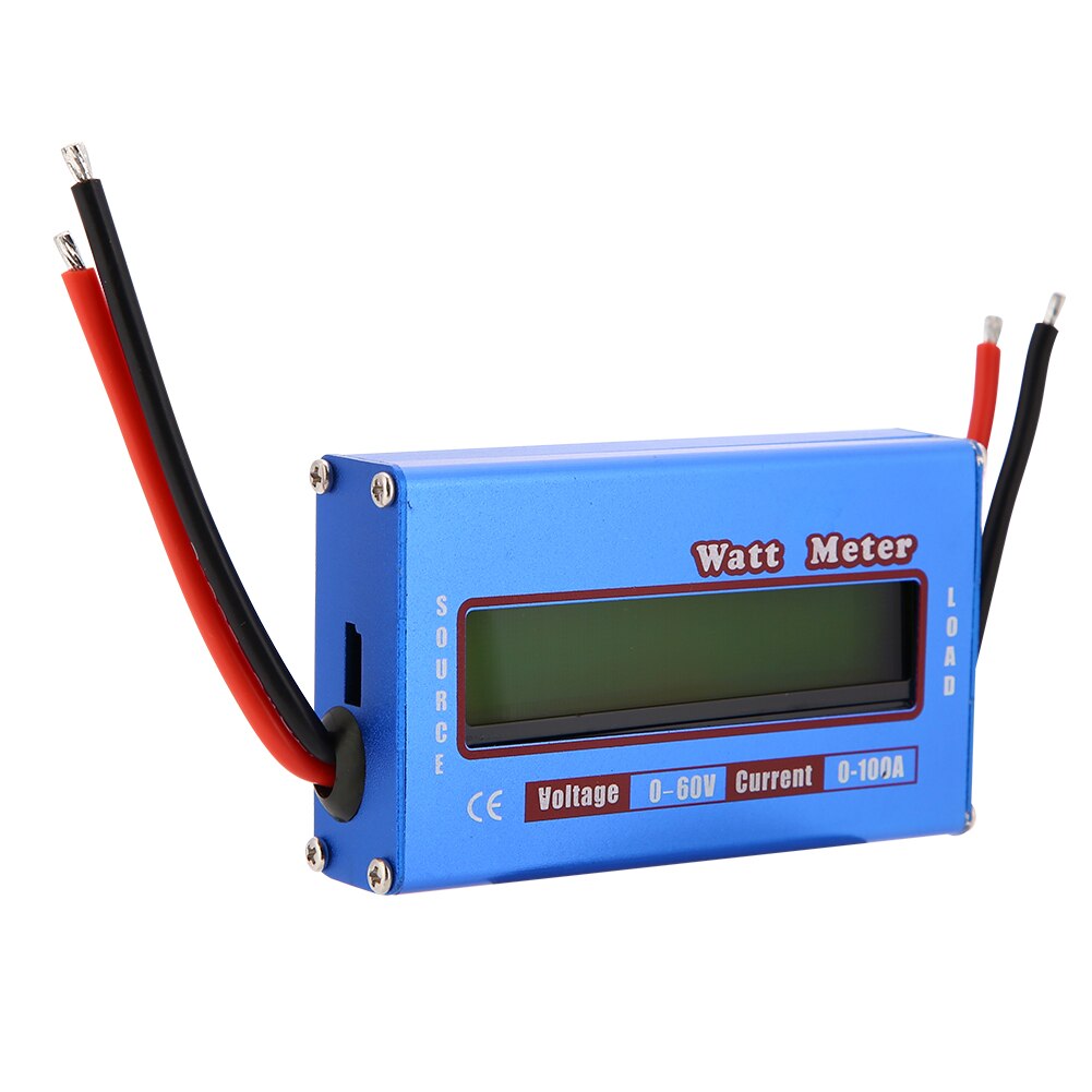 1pc/ lot rc digital wattmeter watt meter power meter checker  dc 60v 100a balance spænding batteri
