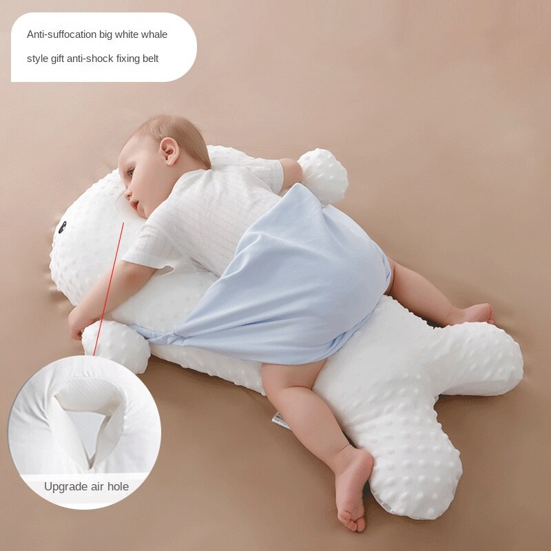 Escape de avión grovel, almohada de tiro blanco grande, Ganso, bebé, confort de remisión infantil, almohada de enfermería cólica, decoración de habitación: White