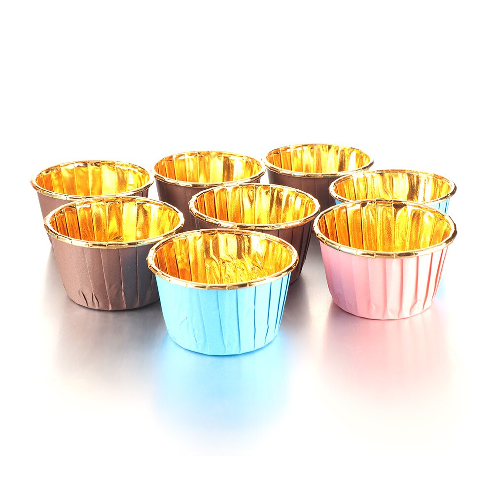 50 kpl muffinssi cupcake vuoraus cupcake kääreet leivonta kakku paperi kupit tarjotin karkki diy leivonnaiset leivin kuppi diy leivontatarvikkeet