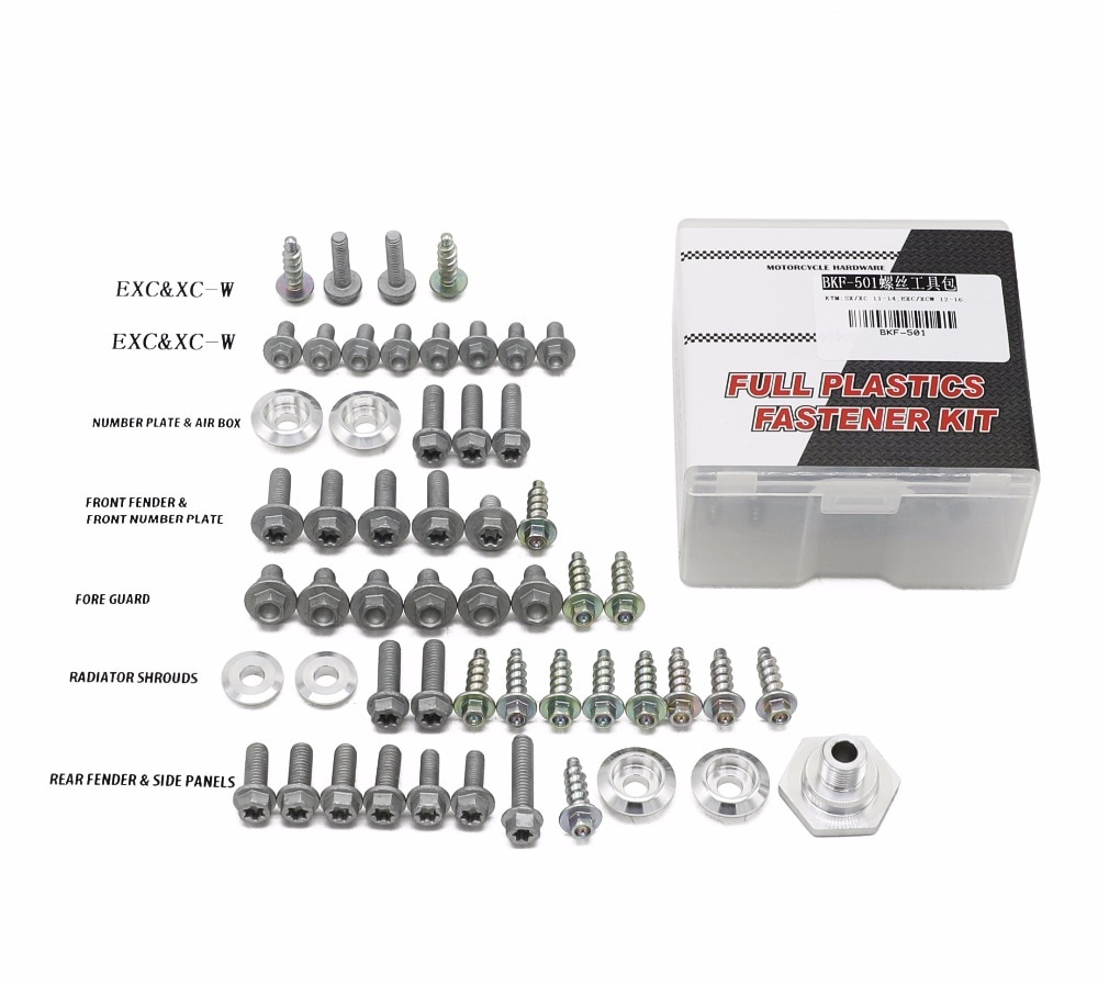 Hardware Bolt Full Plastics Fastener Kit For KTM SX XC EXC XCW Factory Style Motorcycle Motocross Dirt Bike Part