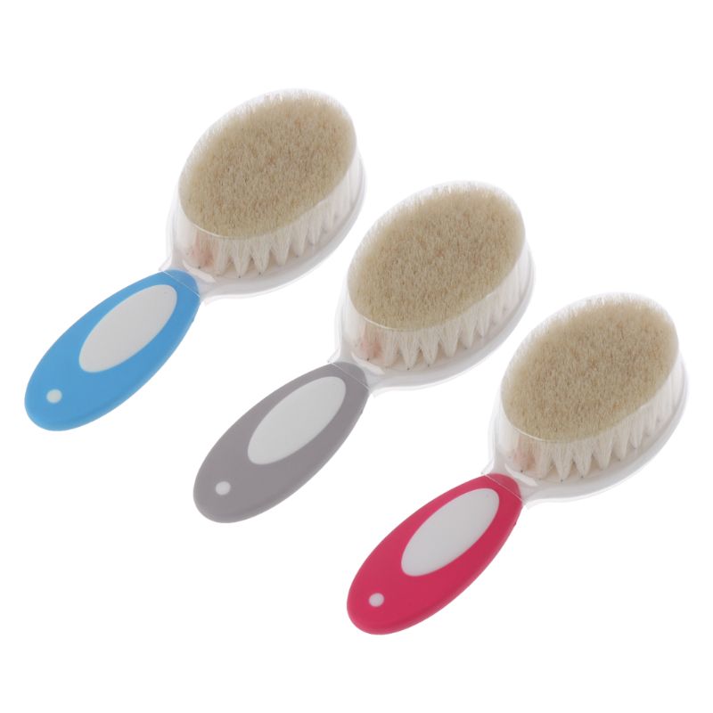 Baby Care Pure Natural Wool Baby Brush Comb Baby Hairbrush Newborn Hair Brush Infant Comb Head Massager