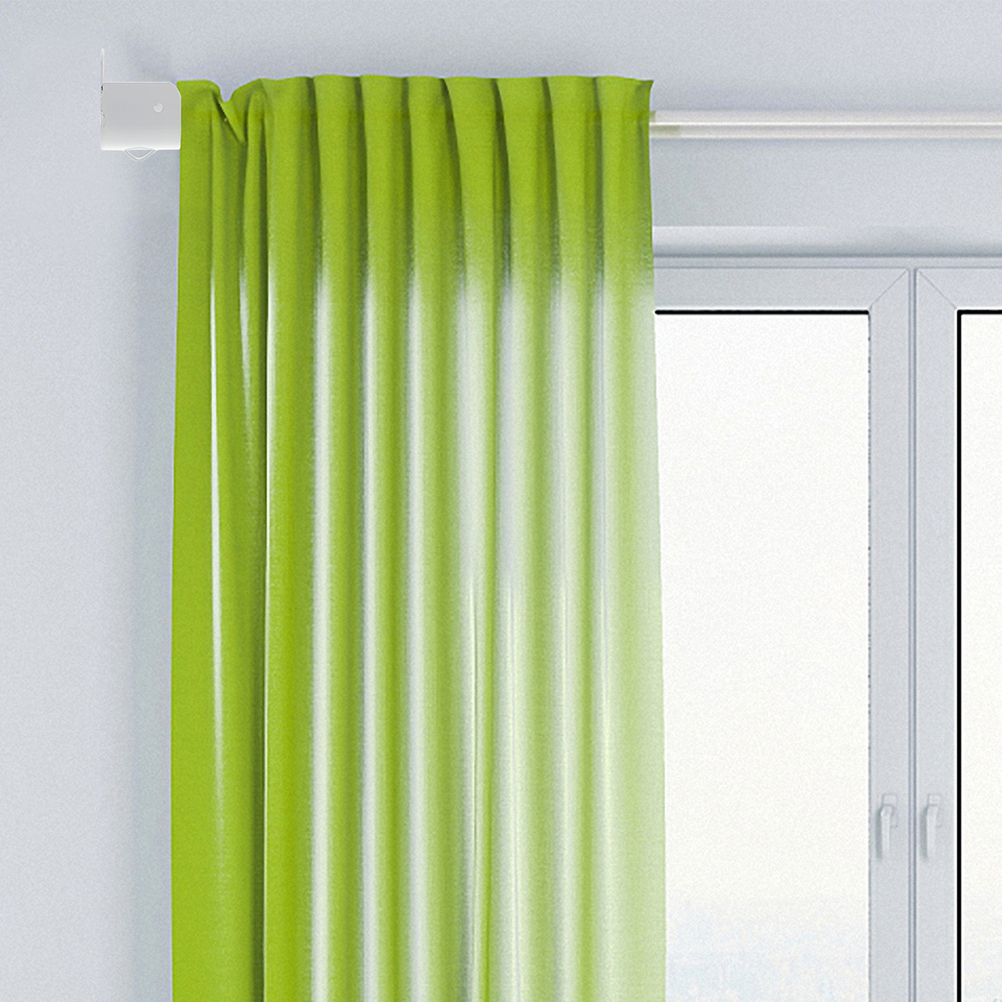 Soporte de barra de armario blanco, soporte ajustable para cortina de ducha, soportes de montaje en pared, Hardware para mejorar el hogar, soporte de barra de armario, 6 uds.
