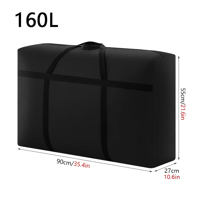 Extra grote waterdichte bewegende bagagetassen Wasboodschappentas Opvouwbare bagage-reistas Quilt-organizer met grote capaciteit: Blauw