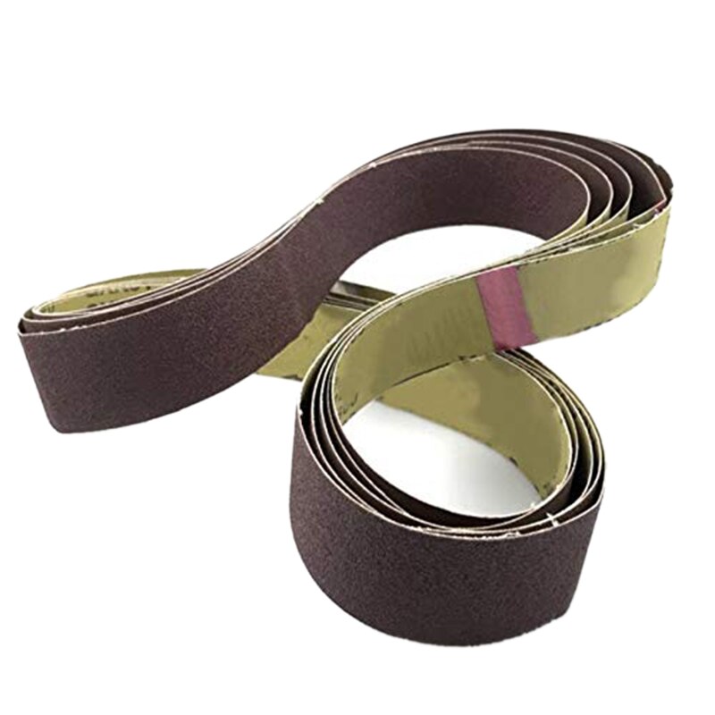 BMBY-10Pcs 50x1220Mm abrasif polissage bandes abrasives 60 grain meuleuse bande de meulage