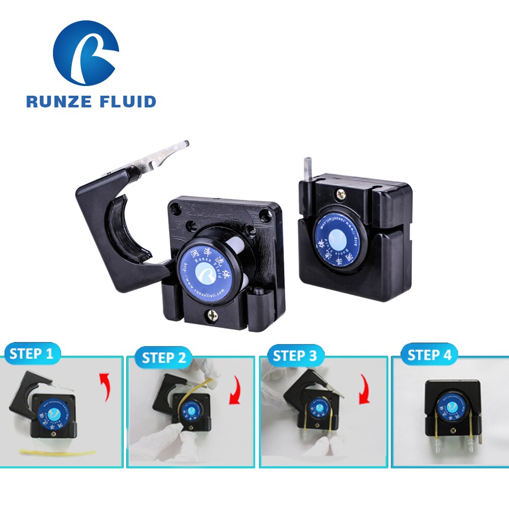 Fluid Transfer Low Flow Mini Peristaltic Pump Head Anti Weak Corrosive Liquid