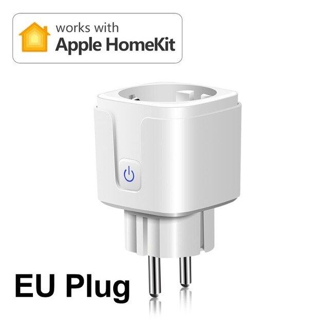 Wifi smart home gadgets stopcontact stekker apple homekit smart home bediening schakelaar werkt met tuya app alexa google domotica: Homekit eu-stekker
