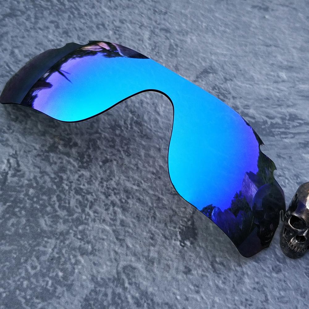 Firtox policarbonato lentes de repuesto para-Marco de gafas de sol Oakley RadarLock Edge ventilado OO9183-múltiples colores (solo lentes): Blue-Non Polarized