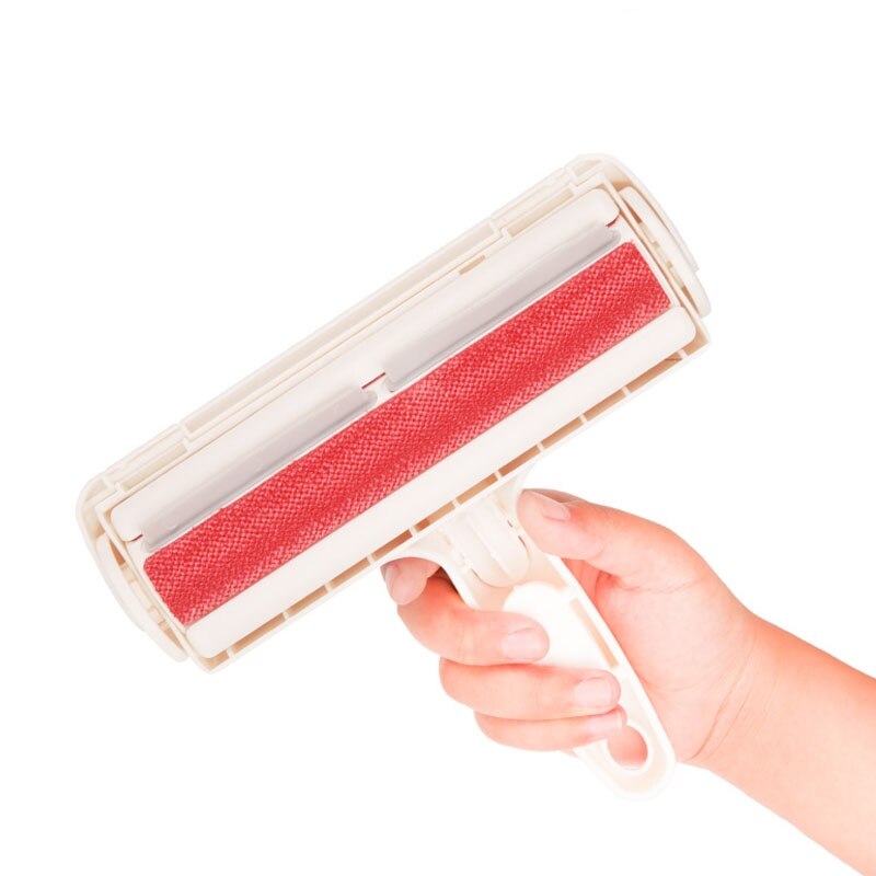 Pet Hair Remover Roller Lint Steken Roller Verwijderen Hond Kat Haar Van Meubels Tapijten Kleding Borstels Hand Cleaning Tools: Roze
