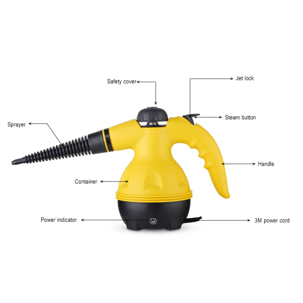 Multi-Purpose Pressurized Handheld Electric Steam Cleaner Portable Household Cleaner All-In-One Sanitizer Kitchen Carpet EU PLUG