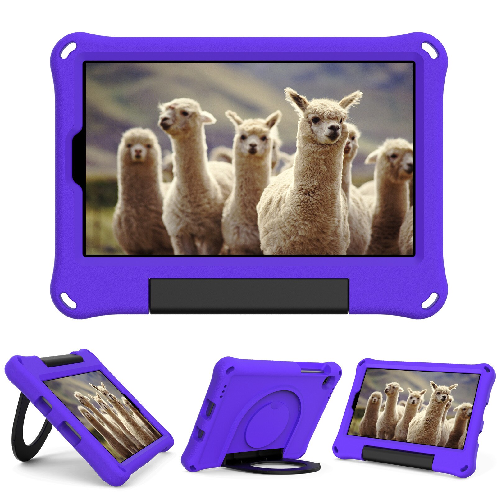 Voor Samsung Galaxy Tab A7 Lite Case Eva Tablet Stand Cover Case Voor Galaxy Tab A7 Lite SM-T220 SM-T225 8.7 inch Kids Case: Purple