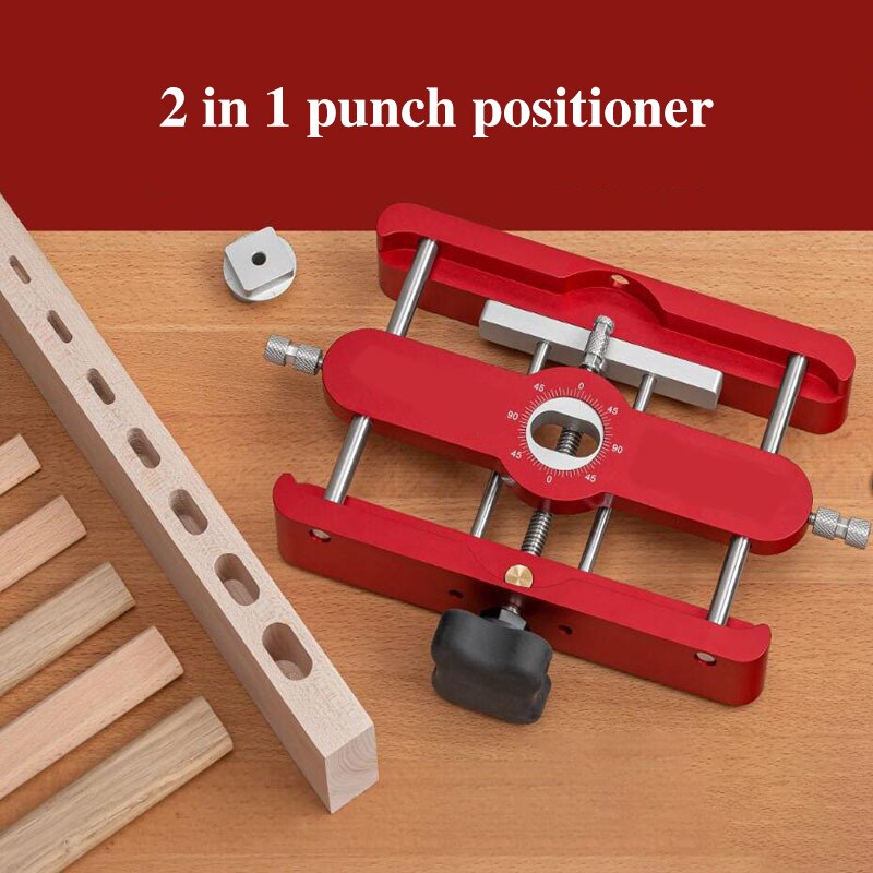 Precision Mortising Jig Loose Tenon Joinery Jig 2 In 1 Punch Locator Doweling Jig Connector Fastener Woodworking Tool Punch Tool