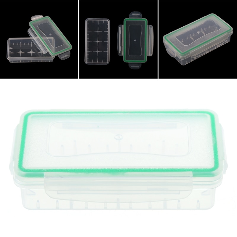 18650 Batterij Houder Transparant Case Cover Hard Slijtvast Batterij Houder Opbergdoos Plastic Case Waterdichte Case