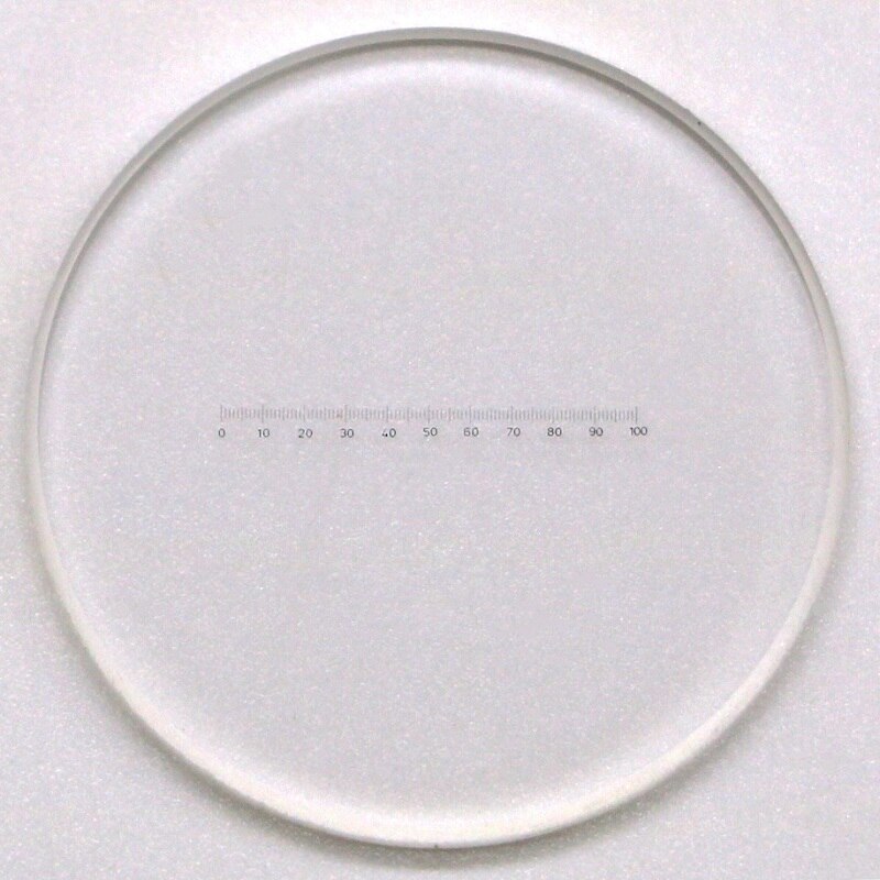 X = 10 échelle règle oculaire micromètre DIV 0.1mm Horizontal mesure 100 Graticule calibrage micromètre oculaire pour Microscope