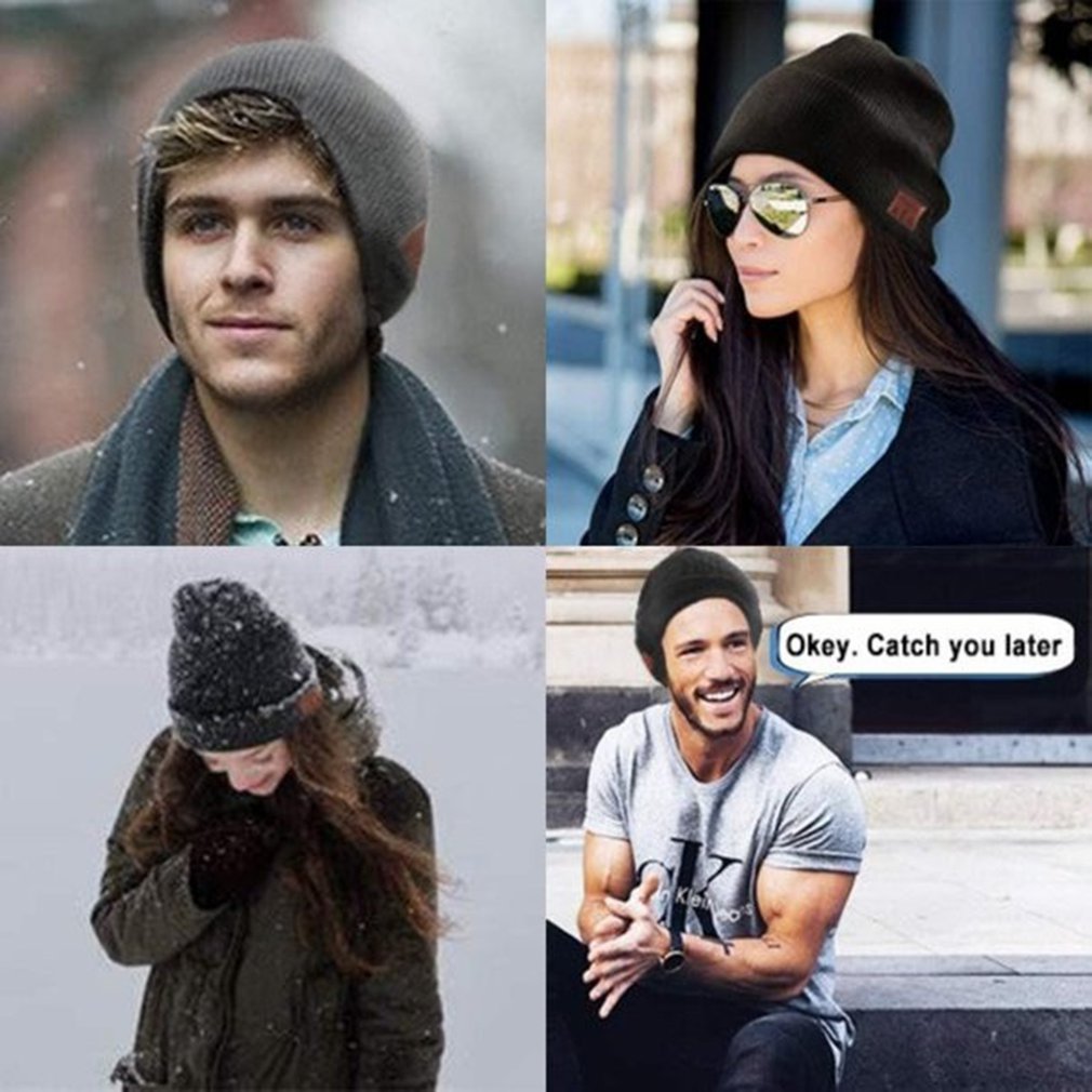 2 in 1 Winter Bluetooth-kompatible 5,0 Headset Stirnband warme Musik Hut mit Mikrofon für Freis prec heinrich tung Outdoor Sport Cap