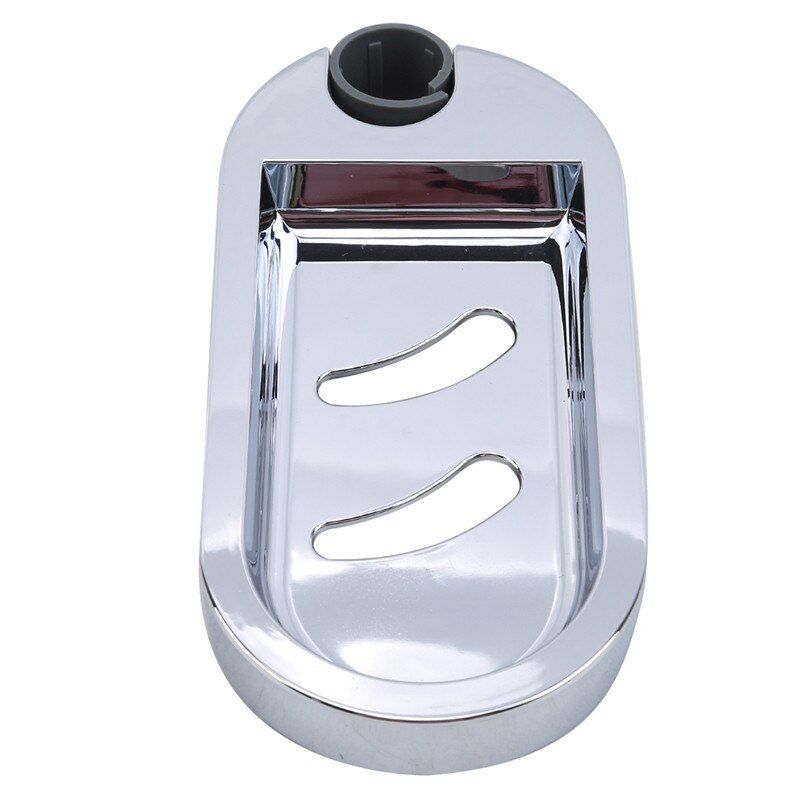 Convenient Clip-on Soap Tray Soap Dish Adjustable Shower Rail Slide Soap Plates Smooth Bathroom Holder