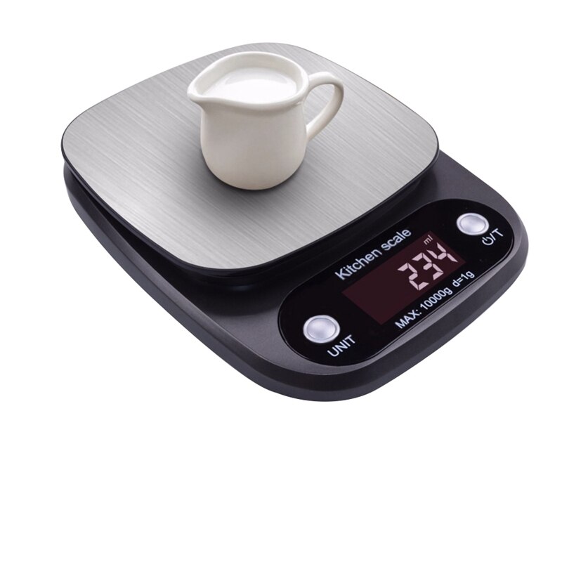 Waagen essen Backen Gewicht Digital LCD Elektronische Waage 10kg (grau)