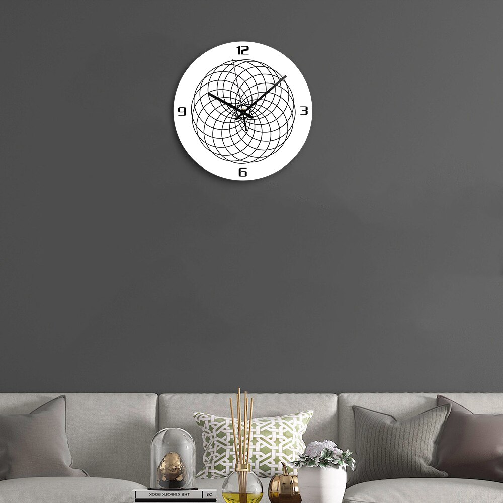 Geometrical Acrylic Digital Wall Clock Modern Silent Quartz Clockwork Decorative Large 3D Clock on the Wall Home Decor