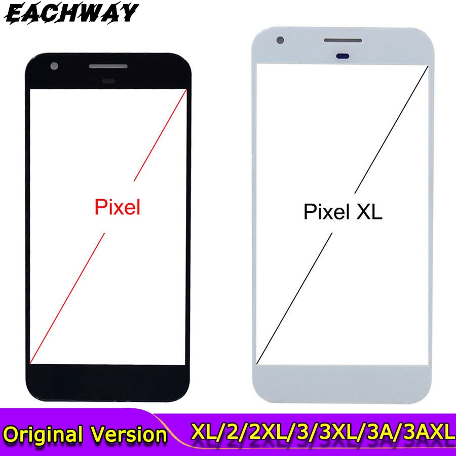 Google Pixel 3 3A XL Front Glass Lens Outer Touch Screen Panel Cover Google Pixel 2 Front Screen Lens Replacement Parts Pixel 3A